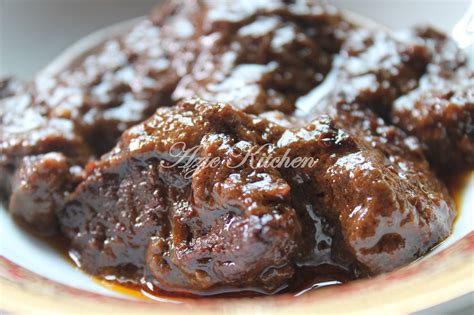 Kitchen mak tok (sajian dapur bonda): Rendang Daging Perak Hidangan Di Nur Qaseh - Azie Kitchen