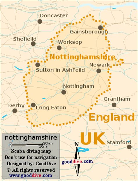 Nottinghamshire Map