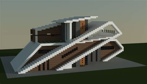 How to make a modern cube house (easy tutorial). Modern house, creation #8028