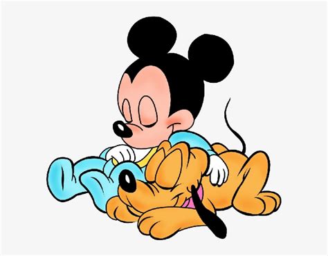 Gallery For Mickey Mouse Sleeping Clip Art Baby Pluto And Mickey