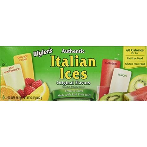 Wylers Authentic Italian Ices Original Flavors Pack