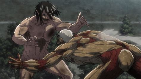 As the battle between eren and the warriors rages on, another party makes their move on marley's forces that pushes the tide of the battle into a more. Eren Titan & Mikasa vs Armored Titan - Attack on Titan ...