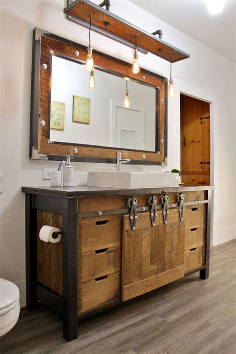 20 Rustic Industrial Bathroom Vanity