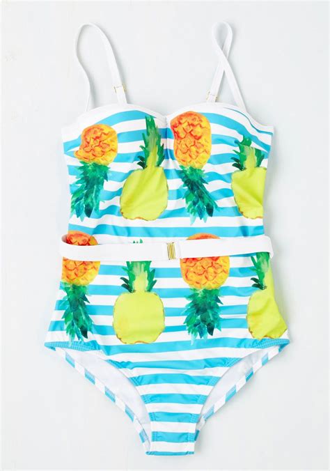 Love Is Wading One Piece Swimsuit In Pineapples Love Floats Through