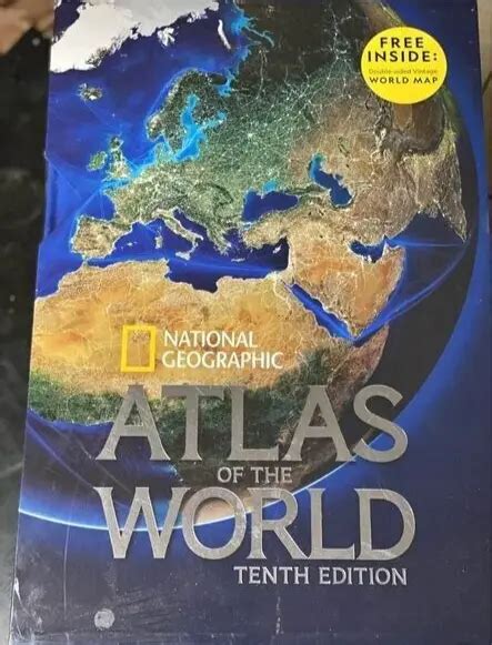 National Geographic Atlas Of The World Tenth Edition Hardcover Mint