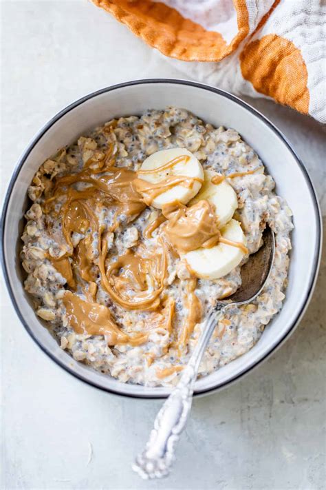 Peanut Butter Banana Overnight Oats Clean And Delicious