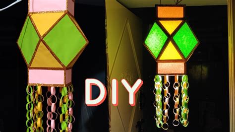 Akash Kandil Making At Home Diwali Decoration Ideas Diwali Lantern