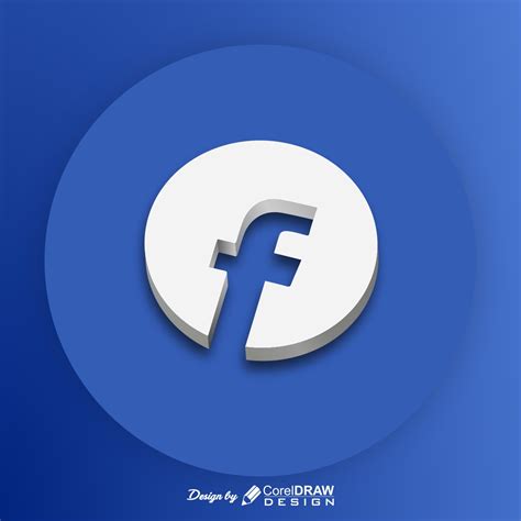 Download Facebook Logo With Color Theme Background Coreldraw Design
