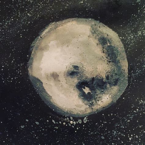 I Painted The Moon Rwatercolor