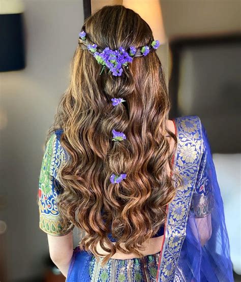 30 Flawless Open Hairstyles For Your Wedding Functions Open Hairstyles Front Hair Styles