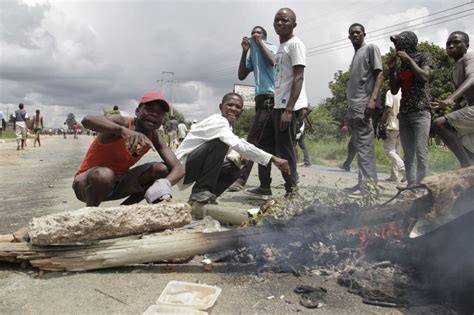 Protests Over Gas Hike Erupt In Harare Bulawayo Zimbabwe