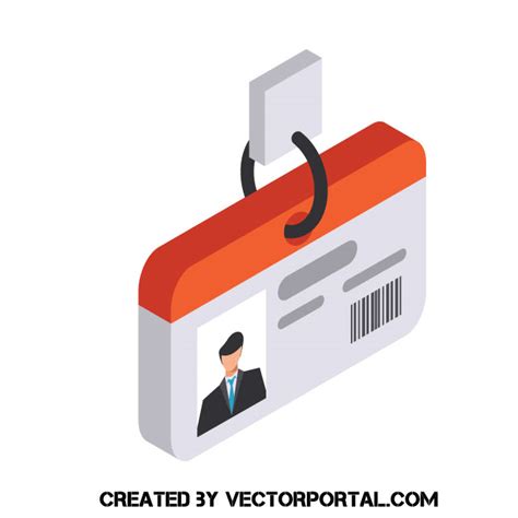 Employee Id Card Royalty Free Stock Svg Vector And Clip Art