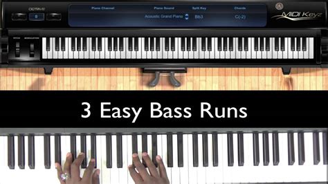 3 Easy Bass Runs In Eb Youtube