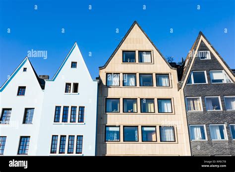 Picture Of Gable Fronts Of Houses In The Historical Old Town Of Cologne