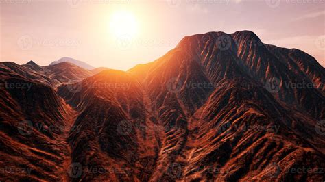 Sun Rays Over Mountains In A Valley 5841819 Stock Photo At Vecteezy