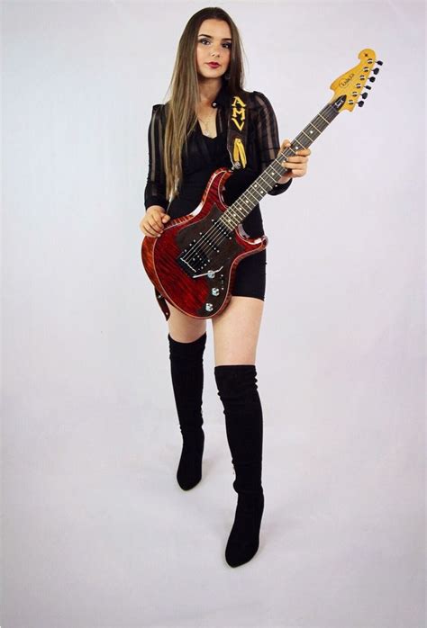 pin by joel on guitar guitar girl female guitarist fender stratocaster sunburst