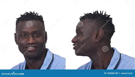 Portrait Of Man Front And Profile Stock Photo Image Of Positive