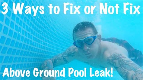 Now, inspect very carefully for a hole. 3 Ways to Fix-Repair-Patch Intex Above Ground Pool With ...