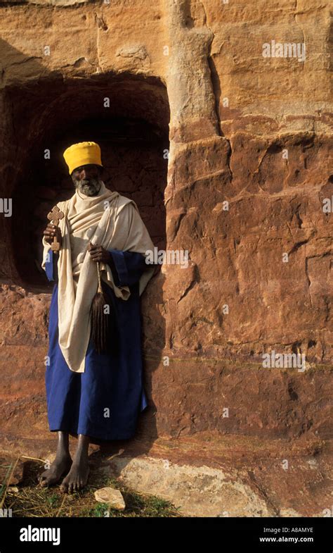 Monk In Debre Tsion Rock Hewn Church Gheralta Eastern Tigray
