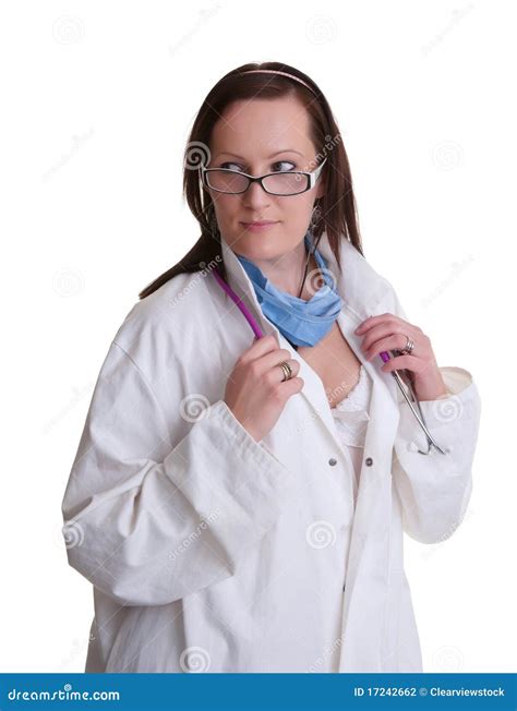sexy arts of verpleegster op wit stock foto image of jong persoon 17242662