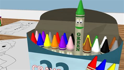 Learn Colors With Crayons Color Lesson For Kids Youtube