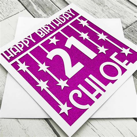 Personalised 21st Birthday Card 21st Birthday Card For Him Etsy Uk