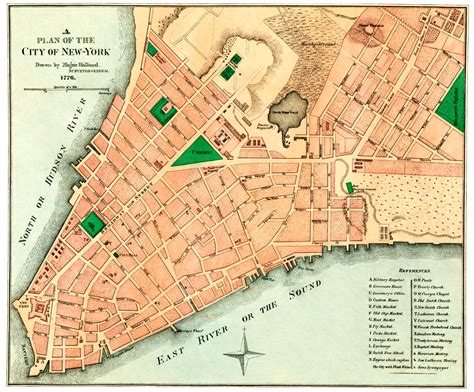 Amazing Old Map Reveals Original Layout Of Nyc In 1776 Knowol