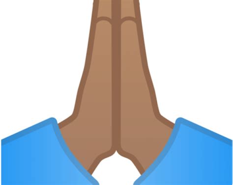 Hand Emoji Clipart Pray Illustration Png Download Full Size
