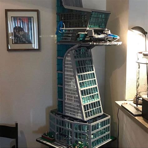This Amazing Avengers Tower Is Over 5 Feet Tall And Includes A Light