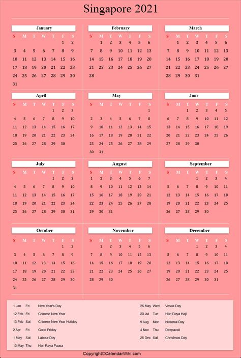 29 Printable Calendar 2022 Singapore  All In Here