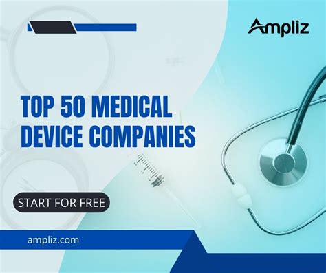 Best And Top 50 Medical Device Companies
