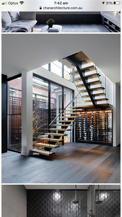Floating Staircase I Wooden Modern Staircase Design I Glass Balustrade