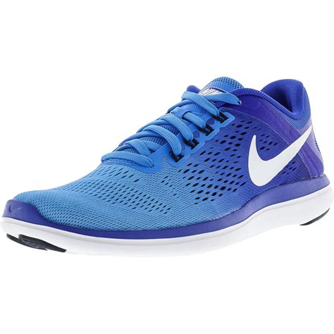 Nike Womens Flex 2016 Rn Blue Glow White Racer Midnight Navy Ankle
