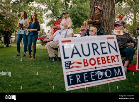 Lauren Boebert Gives Her Stump Speech At A Political Rally In Colorado