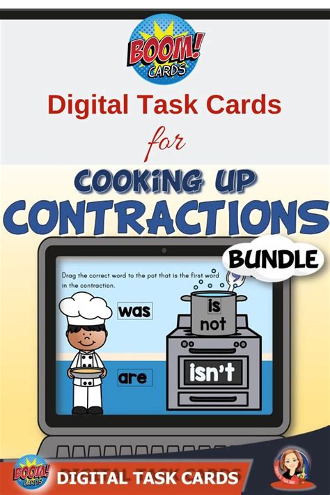 Contractions Bundle Task Card Activities Task Cards Digital Task Cards