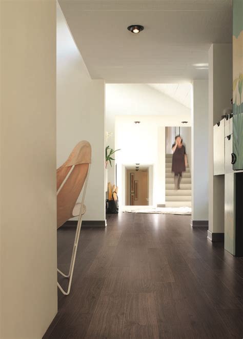 Quickstep Elite Dark Grey Varnished Oak Planks Laminate Flooring 8 Mm