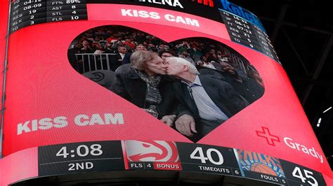 Jimmy Carter Smooches Wife Rosalynn On Kiss Cam At Atlanta Hawks Game