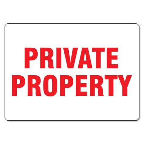 Private Property Sign The Signmaker