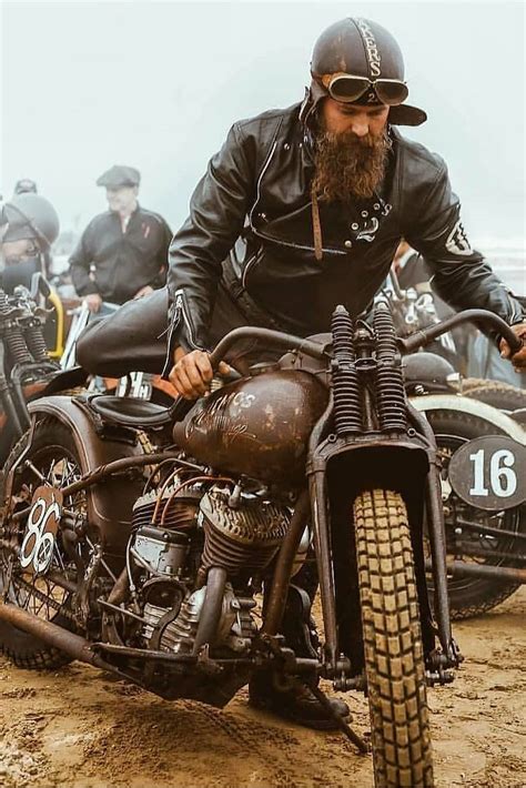 Vintage Custom Riders Vintage Motorcycle Posters Harley Bikes
