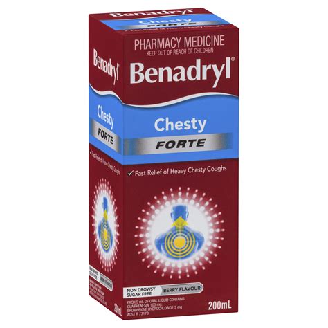 Benadryl Chesty Forte Cough Mixture 200ml EMedical
