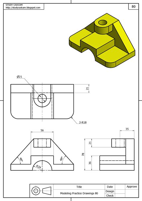 Additionally, any changes you make to a part will reflect in all associated drawings. Pin by Chris Kordecki on 3D Modeling Practice | Autocad ...
