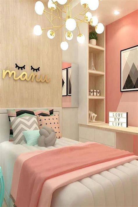 Modern Girl Bedroom With Chandelier Design Homemydesign