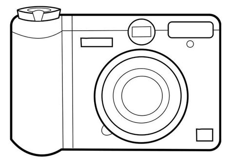 Simple Camera Coloring Page Kids Coloring Page Coloring Pages