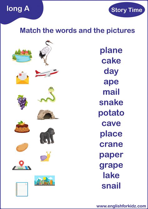 Long A Sound Worksheets Flashcards Posters Reading Comprehension