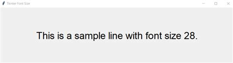 How To Set The Font Size In Tkinter Askpython