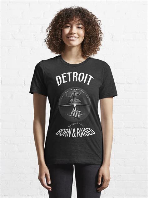 Detroit Born And Raised Dark T Shirt For Sale By Uniquecreator