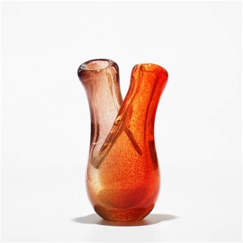 Archimede Seguso Polveri Vase 1954 Glass Art Vase Moser Glass