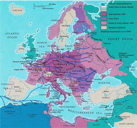 Axis Powers World War 2 Map Of Europe
