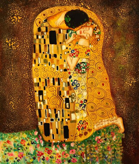 The Kiss Gustav Klimt Arte Famosa Poster Artistico Ar