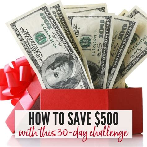 Save 500 In 30 Days With This Challenge A Reinvented Mom